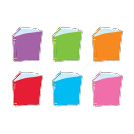 Trend Bright Books Mini Accents Variety Pack, Classroom Bulletin Board Cut Outs, 3 Inches, 36 Count