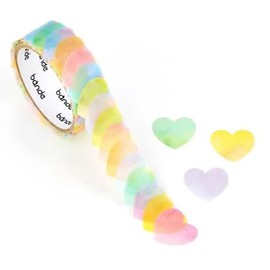 bande One at a Time Masking Tape - Sweet Hearts - Pastel