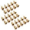30 Pcs Metal Slotted Slot Valve Cap with Valve Core