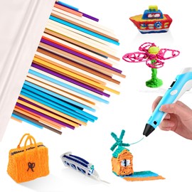 300 Stück 10 Farben 3D Doodler Pen Nachfüllungen für 3Doodler Start 3D Stift Filament Drucktemperatur PCL 2,5mm 3D Printing Stift Nachfüllpacks für 3doodlers Pen