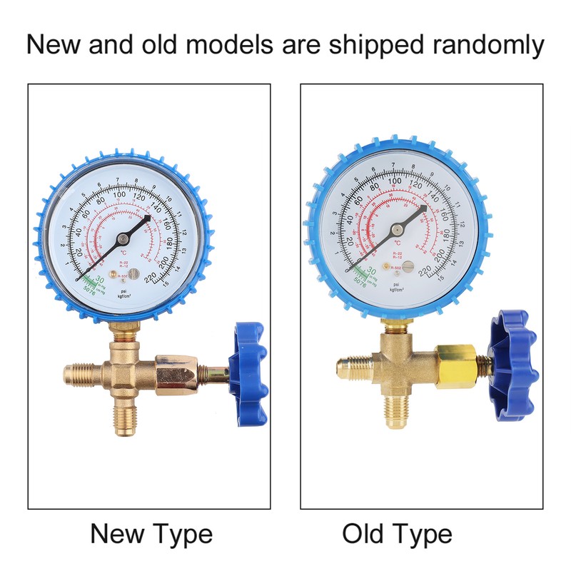 Air Conditioning Refrigerant Recharge Pressure Gauge Manometer Fit for R410A