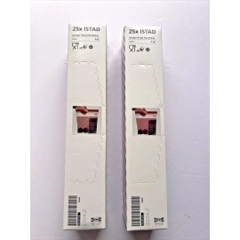 IKEA ISTAD Resealable 50 Storage Freezer Bags stripe red/brown 3 qt New