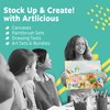 Artlicious 1000 Pcs Wood Craft Sticks, Popsicle Sticks for Crafts,