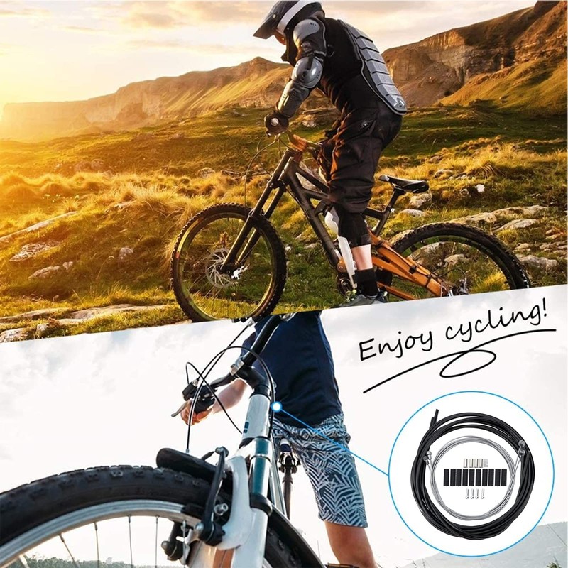 FANNAS 2 Sets Bowden Cable, Universal Bicycle Brake Cable and