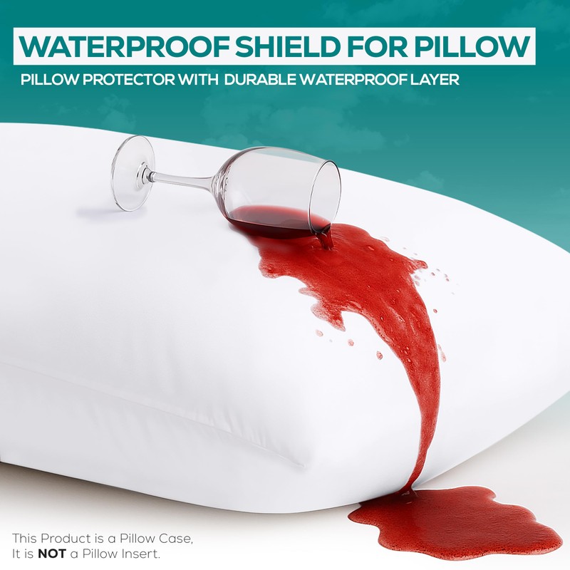 Utopia Bedding Waterproof Throw Pillow Protectors (No Pillow Inserts) with