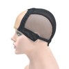 YTBYT Black 4X4 Inch U Part Swiss Lace Wig Cap