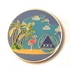 25 Year AA, Alcoholics Anonymous Beach Medallion, Chip, Token, Blue,