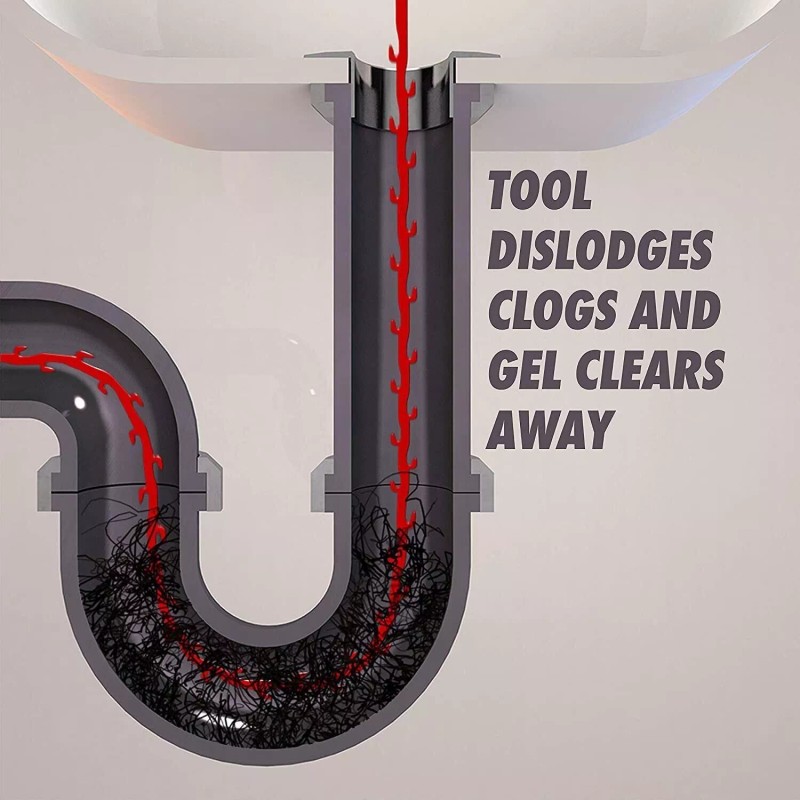 Drano Gel Drain Clog Remover and Cleaner 16oz and Snake