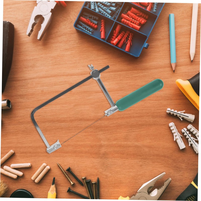 TEHAUX Small Metal Hacksaw Jewelry Accessory Jewelers Bow Saw for