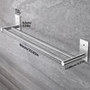 Taozun 24-Inch Bathroom Towel Bar Self Adhesive Double Towel Rack