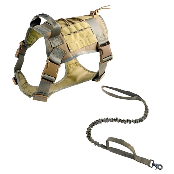 SEPOVICA Tactical Dog Harness, Military Style, Extra Large, Khaki, No