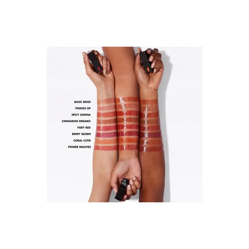 E.l.f. Glossy Lip Stain Labial Líquido Spicy Sienna Hidratante y
