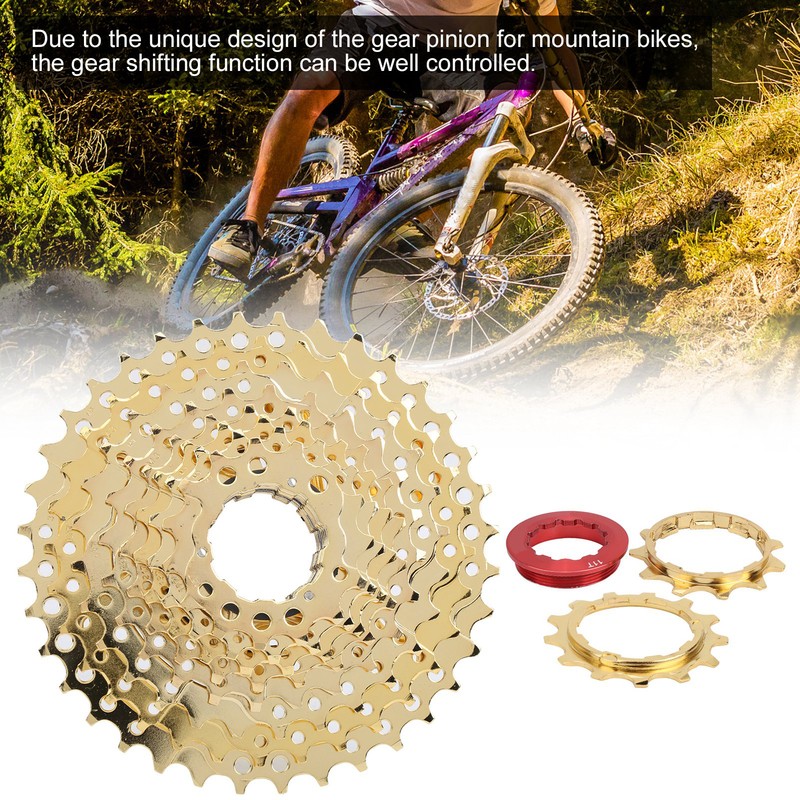 ZTTO Mountain Bike 10 Speed 11T‑36T Golden Bicycle Freewheel Accessory