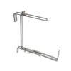 bellissa 2 pieces (1 pair) flower box brackets, hooks for