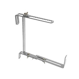 bellissa 2 pieces (1 pair) flower box brackets, hooks for flower boxes, balcony box attachment, heavy load capacity up to 30 kg, 3-way adjustable