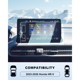 For 2024 Honda HR-V Screen Protector - 2023 2024 HR-V Accessories (EX-L/Sport Touring) 9H Tempered Glass 9 Inch Navigation GPS Touchscreen Anti-Scratch Reduce Fingerprints High Sensitivity HD Clear