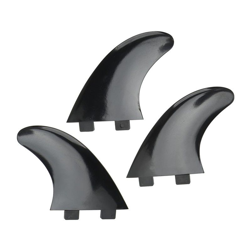 3Pcs Surfboard Fins PVC Quick Release Replacement Tri Fin Set