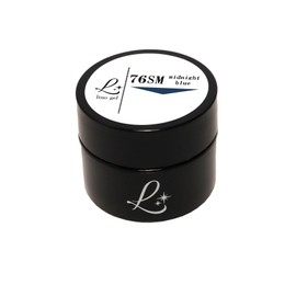 LinoGel Lino Gel Color Gel 0.2 oz (5 g) LED / UV Light Compatible 76SM Midnight Blue Professional Gel Nail Color Nail Sheer Matte Color Single Item