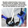 Runseaway 3PCS Bike Motorcycle Chain Cleaning Brush, Universal Gear Scrubber