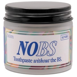 NOBS Toothpaste Tablets – Fluoride-Free, Plastic-Free, Eco-Friendly Travel Toothpaste with Nano Hydroxyapatite (1-Month Supply, 62 Tablets)