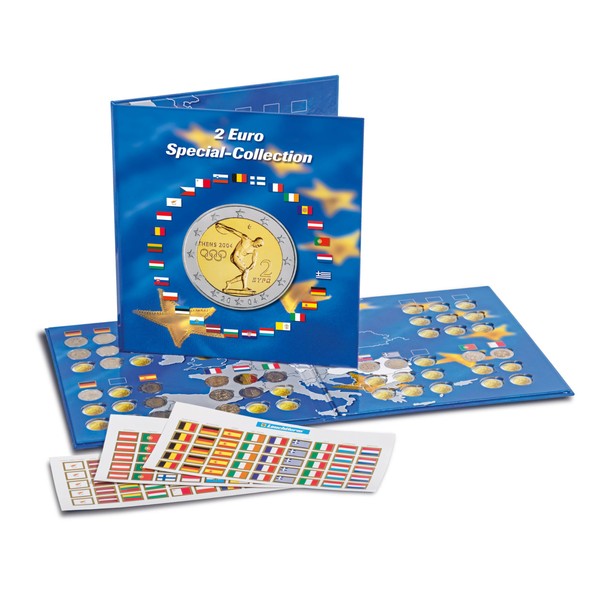 Leuchtturm 302574 Coin Album Presso 2 Euro Special Collection 57