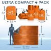 SLFORCE Emergency Blankets for Survival: 4 Pack of Gigantic Space
