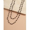 Sacina Layered Black Beaded Choker, Black Choker Necklace for Women,