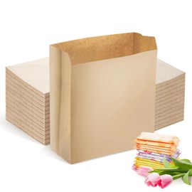 500 Pcs Waxed Sanitary Napkin Disposal Bags Feminine Hygiene Liner Paper Bags 7.5'' x 10'' x 3.5'' Wax Lined Paper Bags for Bathroom Commercial Business Personal Restroom Janitorial Dispenser