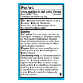 ECOTRIN ADULT LOW DOSE 81MG (45 tablets)