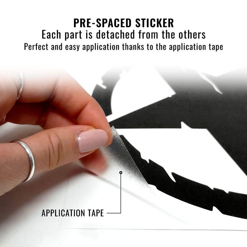 4R Quattroerre.it 17091 Stickers Army Star for Jeep Renegade, Diameter
