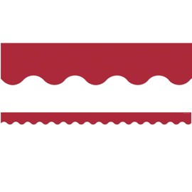 Teacher Created Resources Cranberry Red Scalloped Border Trim (TCR9242)