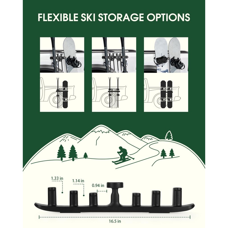 Magnetic Ski Holder for Side of Car – Strips Magnetic