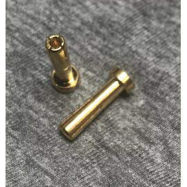 ACI Racing 4mm Gold Plated Bullet Connectors Low Profile, 2 Pack Adapt Plugs USA