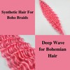 Pink Braiding Hair Pre stretched Boho Hair for Mermaid Braiding