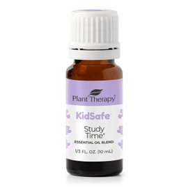 Plant Therapy KidSafe Study Time Essential Oil Blend for Focus, Mind Calming, Concentration Blend for Kids 100% Pure, Undiluted, Natural Aromatherapy, Therapeutic Grade 10 mL (1/3 oz)