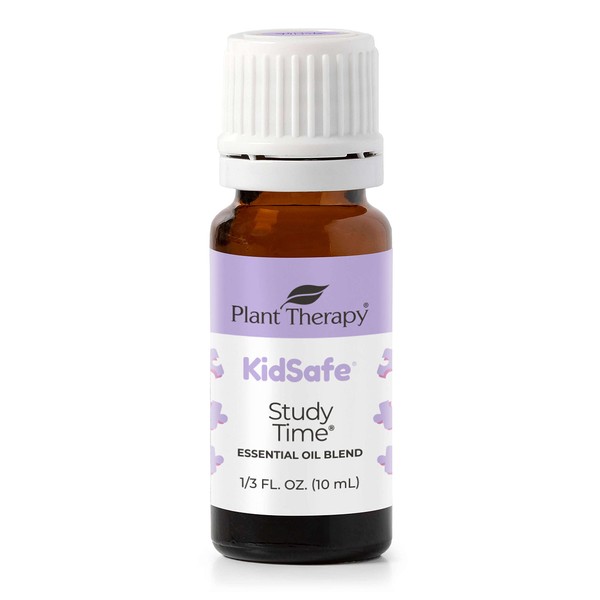 Plant Therapy KidSafe Study Time Essential Oil Blend for Focus, Mind Calming, Concentration Blend for Kids 100% Pure, Undiluted, Natural Aromatherapy, Therapeutic Grade 10 mL (1/3 oz)
