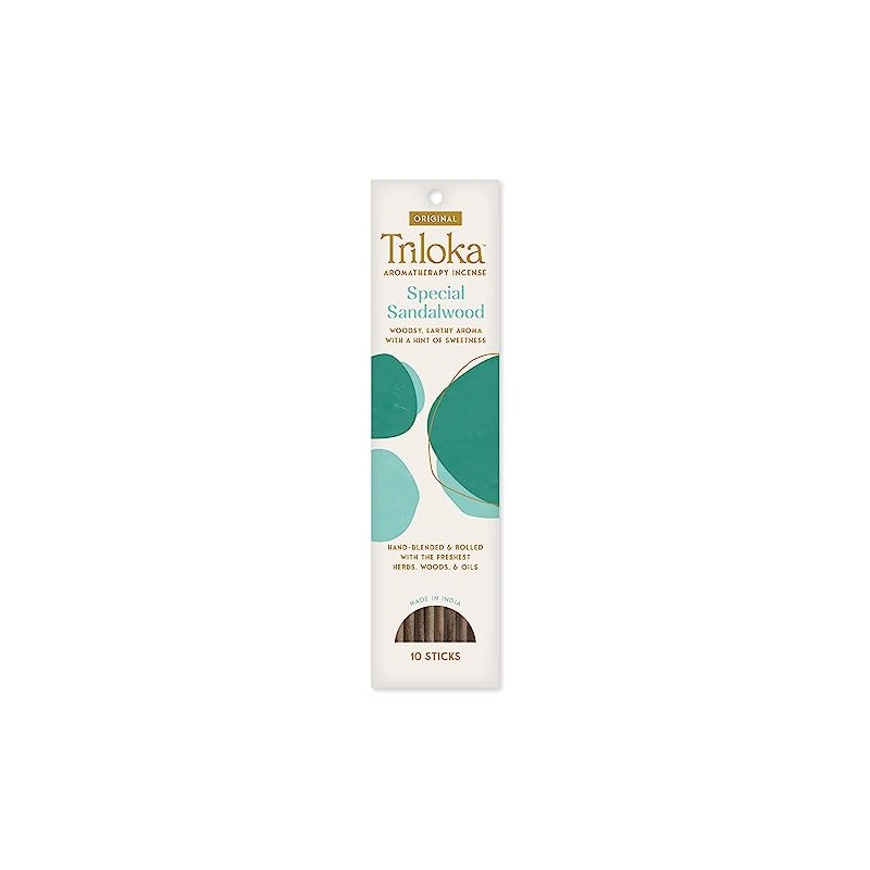 Triloka Original Incense, Special Sandalwood, 10 Sticks