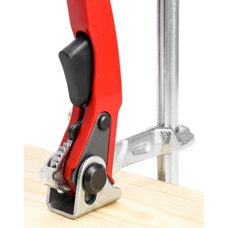 QWORK Ratcheting Table Clamp, 4 Pack Quick Release Bar Clamp