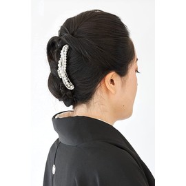 Kanzasi Watmosphere Tomosphere Hair Accessory, Japanese Style, For Everyday Use, Pearl Comb, Hair Accessory, After-party, Kimono, Dresses, Graduation Ceremony, Entrance Ceremony, Hair Arrangement, Pearl (Gold) TK-006