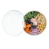 18 Ounce Plastic Salad Bowls, 200 Recyclable White Plastic Bowls