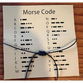 Private Label Morse Code “I Love You” Adjustable Bracelet