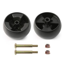 EISENKERN Deck Wheels Replacement fit for Craftsman MTD Cub Cadet 734-04155 Toro 112-0677 Mower 5" Lawn Mower Wheel Kit with Shoulder Bolts and Nuts (2 Pack)