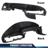 PIT66 Black Dash Pad Bezel Compatible with Ford F150 1997-2003/