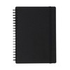 Muji NAA37A8A High Quality Paper, Double Ring Notebook, With Rubber