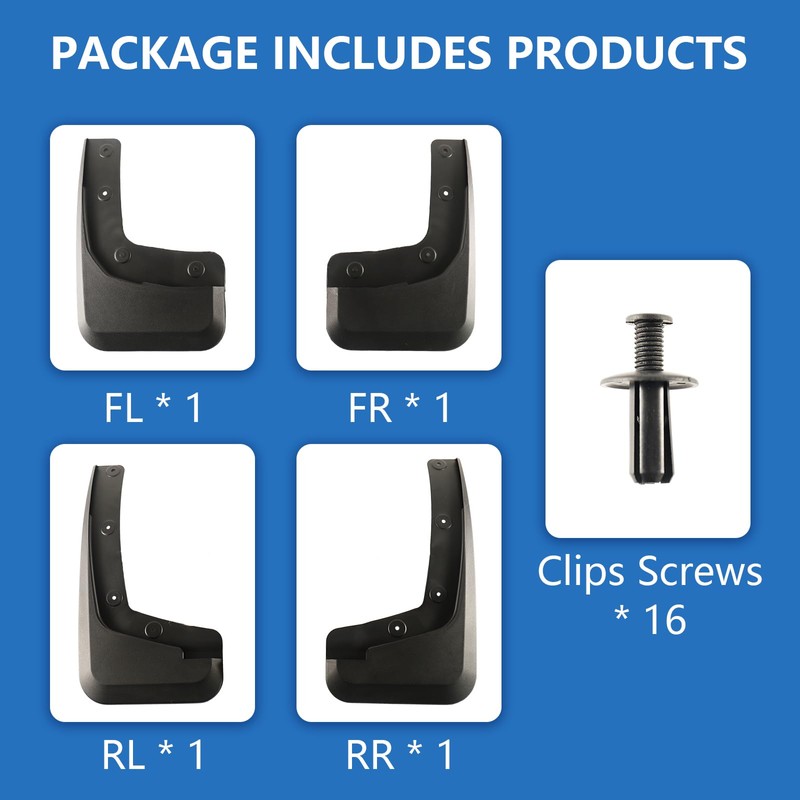 Fancemot Mud Flaps Splash Guards Compatible with 2024 2025 2026