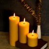 3PCS 3"x 3" Beeswax Pillar Candles, Made of Pure Natural