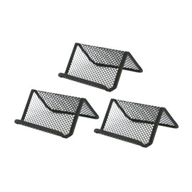 Ciieeo Metal Business Card Display Stand 4pcs Iron Mesh Holders Name Organizer Phone Support