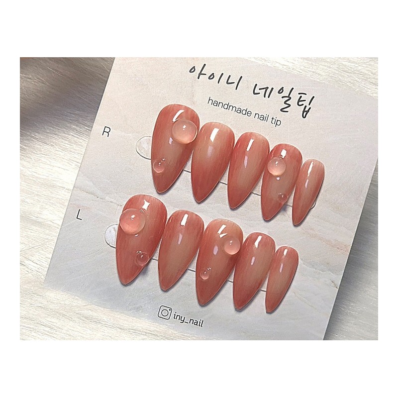 [In-store special discount] Apple & Peach Real Fruit Handmade Nail