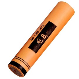 RESKAL Pack of 96 Paper Coin Tubes for 0.20 Euro Coins