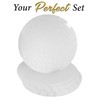 O'CREME White Wraparound Cake Pastry Round Drum Board 1/4 Inch